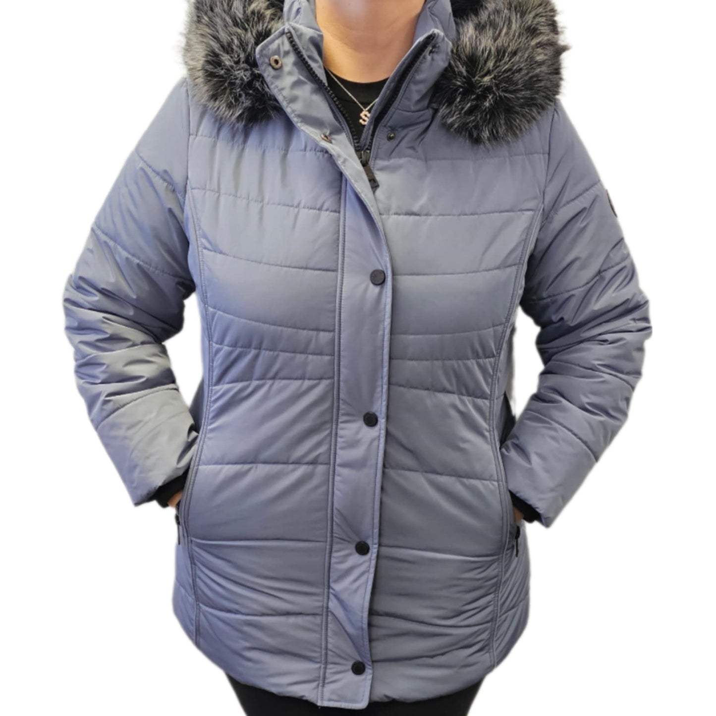 Women's | Northside | G2424R | Faux Fur Winter Jacket | Arctic Blue