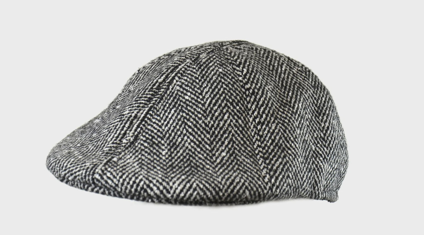 Men's | Crown Cap | 46690 | Wool Blend Six Panel Duckbill Ivy Cap | Black