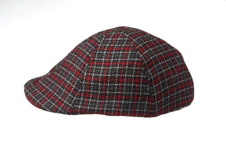 Men's | Crown Cap | 46690 | Wool Blend Six Panel Duckbill Ivy Cap | Red