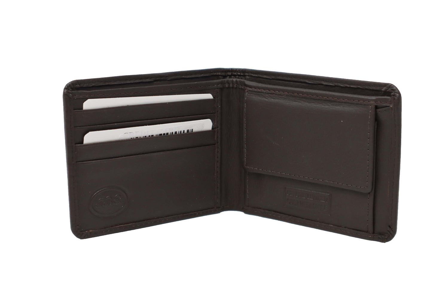 Men's | JBG International | 1008-2 | Wallet - RFID Slimfold with Coin Pocket | Brown