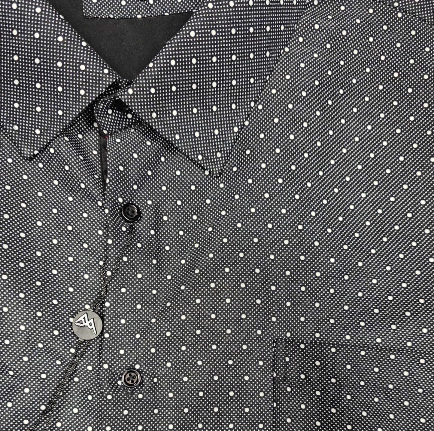 Men's | Black Ice | F8BI4006 | Long Sleeve Shirt | Oversized | Black Polka