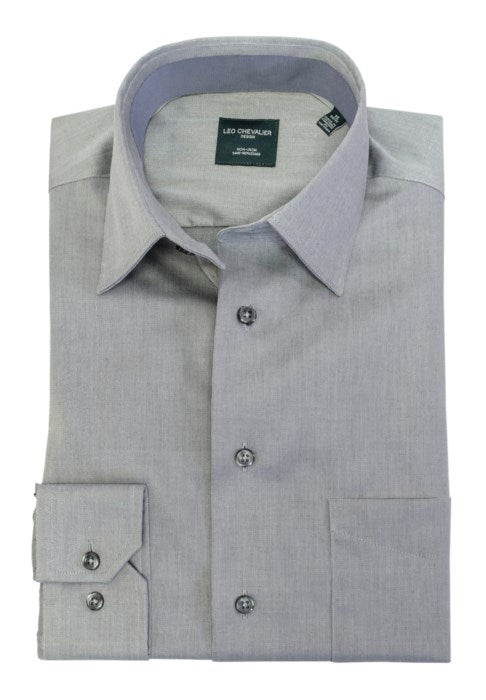 Men's | Leo Chevalier | 225121 | Dress Shirt | Charcoal