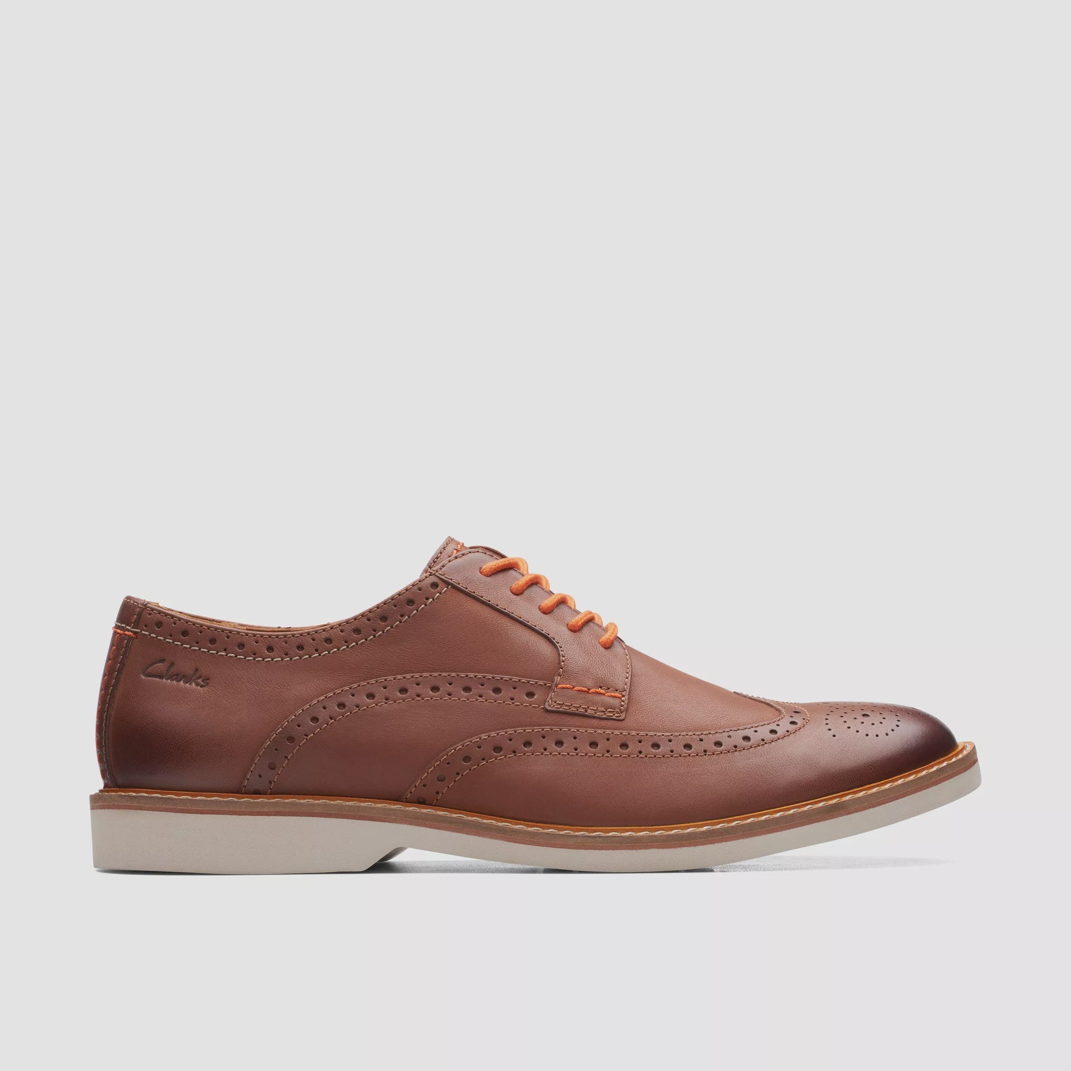 Men s Clarks 26172502 Atticus LT Limit Dark Tan Leather H.R. Lash