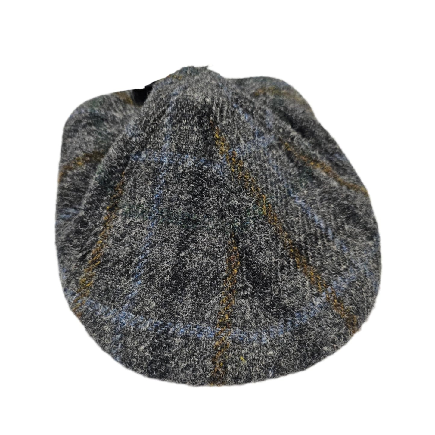 Men's | Crown Cap | 1-46689H | Harris Tweed Flat Cap Ivy | Harris Blue