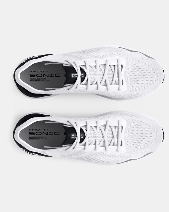 Men's | Under Armour | 3026121-105 | UA HOVR™ Sonic 6 Running Shoes | White / Black