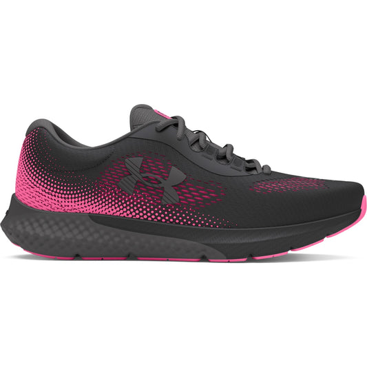 Women's | Under Armour | Rogue 4 Running Shoes | 3027005-101 | Black & Rebel Pink