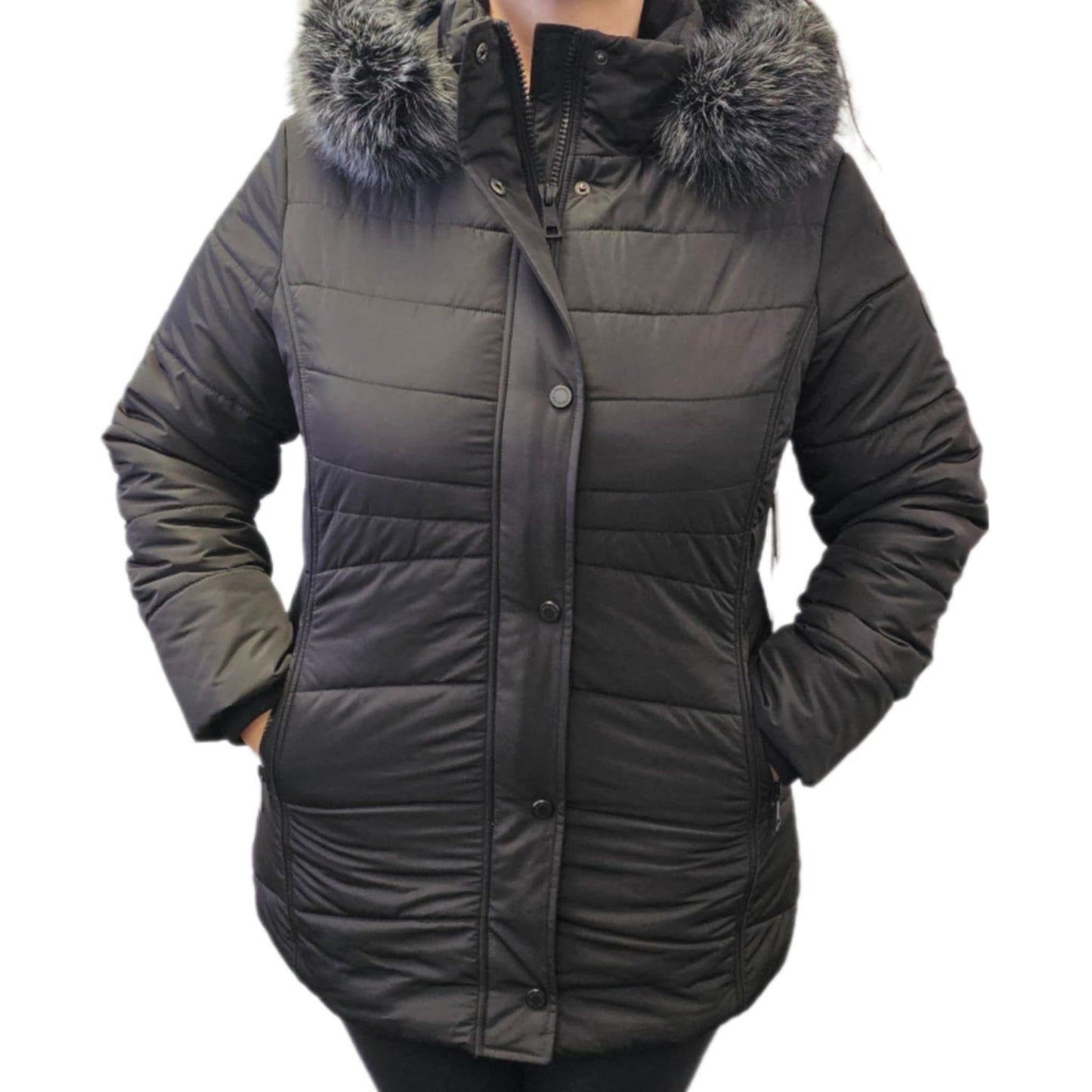 Women's | Northside | G2424R | Faux Fur Winter Jacket | Black