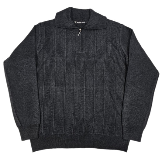 Men's | Sergio Louis | SWT-33251 | Half-Zip Sweater | Black