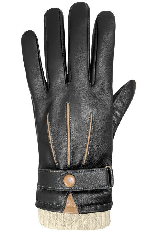 Men's | Auclair | 6B088 | Dario Gloves | Black/Cognac