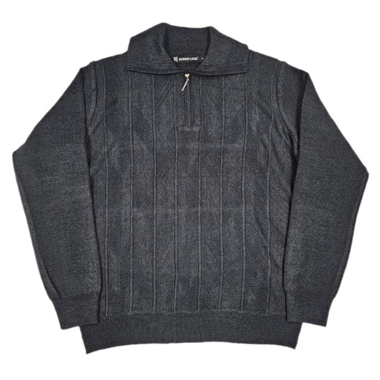 Men's | Sergio Louis | SWT-33251 | Half-Zip Sweater | Charcoal