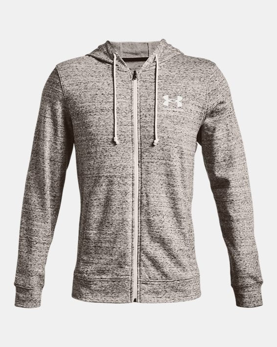 Men's | Under Armour | 1370409-112 | Rival Terry Full-Zip | Onyx White