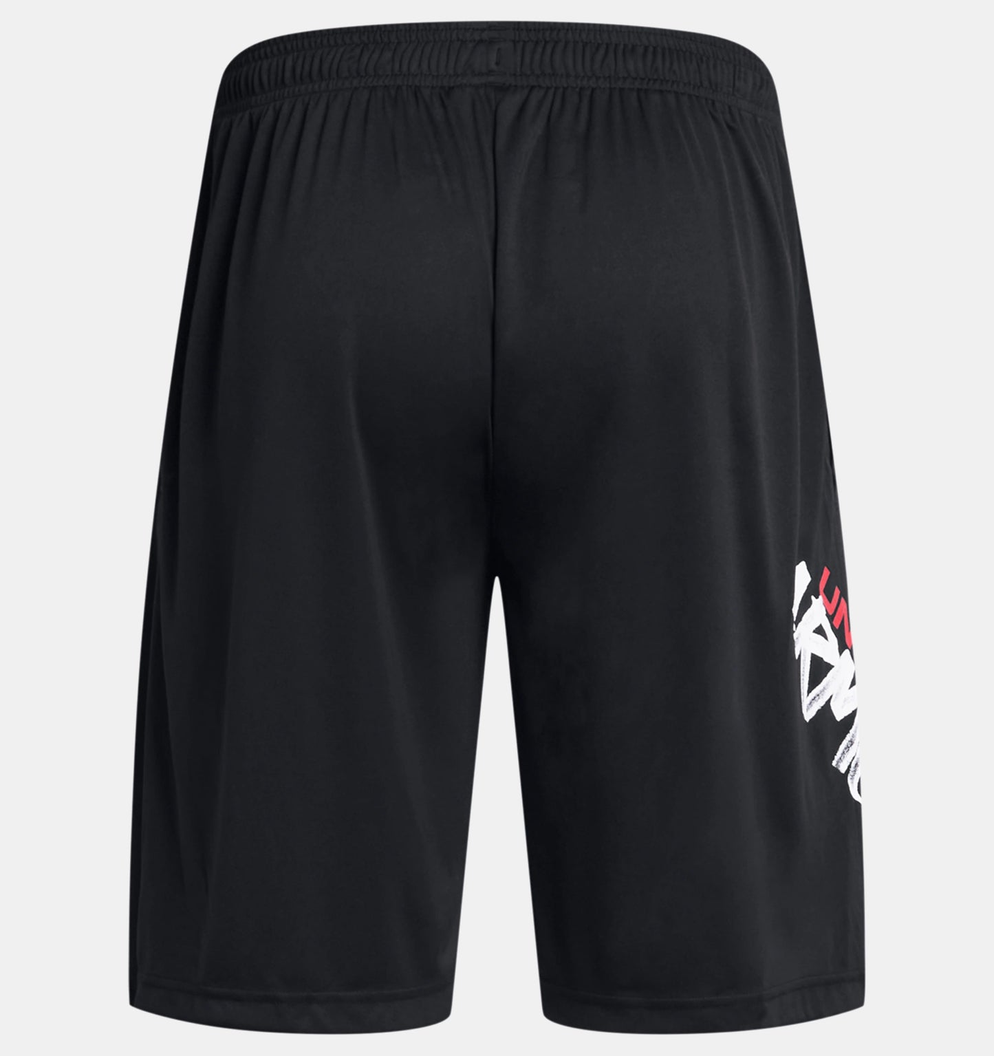 Men's | Under Armour | 1383354-001 | Tech™ Wordmark Shorts | Black / Red Solstice