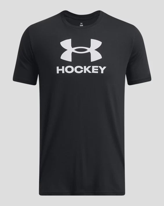 Men's | Under Armour | 1386787-001 | Hockey Short Sleeve | Black / Mod Gray