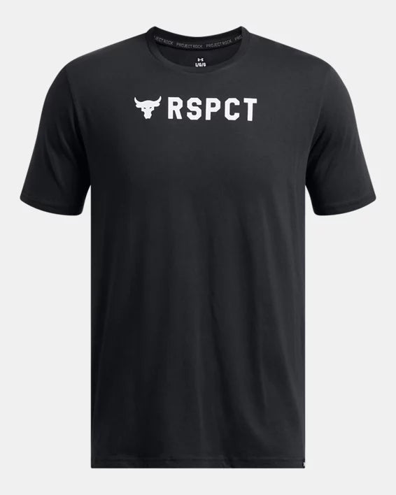 Men's | Under Armour | 1386877-001 | Project Rock Short Sleeve | Black / White