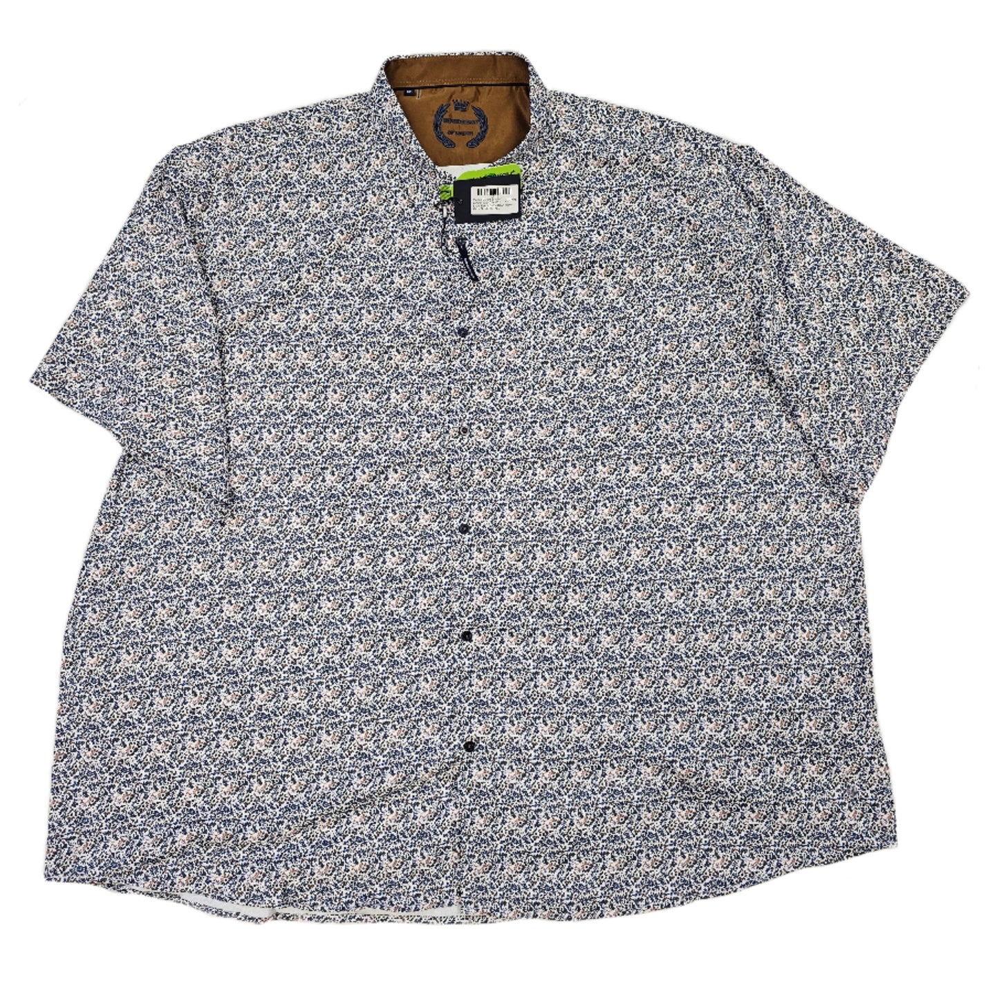 Men's | Oxford Street of London | S24OX4326 | Short Sleeve Button Down | Navy Micro Floral