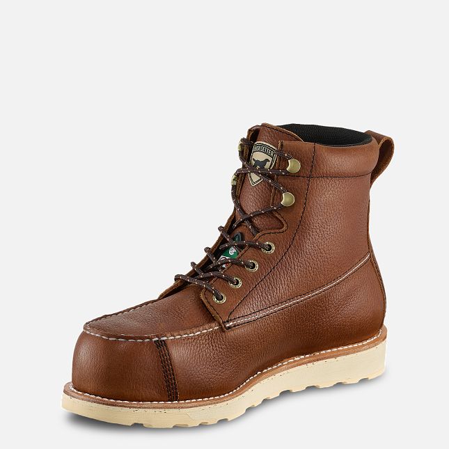 Men's | Irish Setter | 83674 | Wingshooter 6" Work Boot | Amber Leather