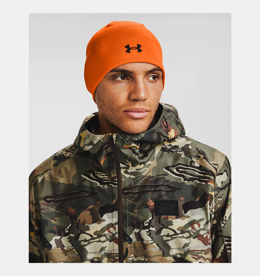 Men's | Under Armour | 1359833-825 | Fleece Outdoor  Beanie | Blaze Orange