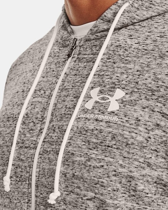 Men's | Under Armour | 1370409-112 | Rival Terry Full-Zip | Onyx White