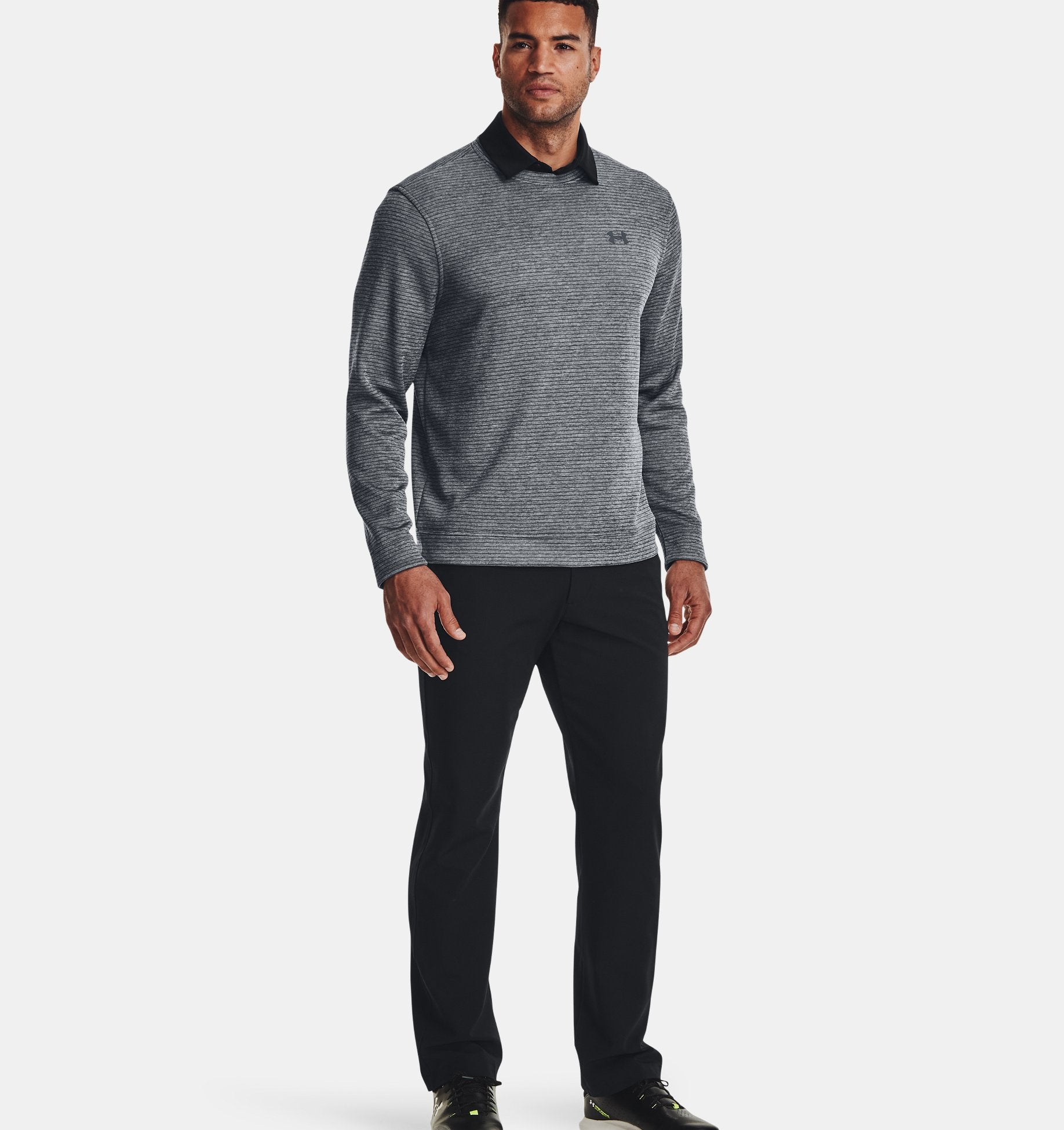 Men s Under Armour 1373675 012 Storm Sweater Fleece Crew Pitch H.R. Lash