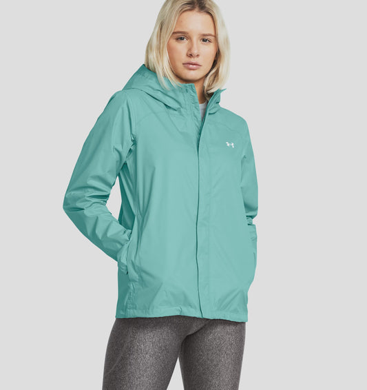 Women's | Under Armour | 1374645 | Stormproof Cloudstrike 2.0 Jacket | Radial Turquoise / White