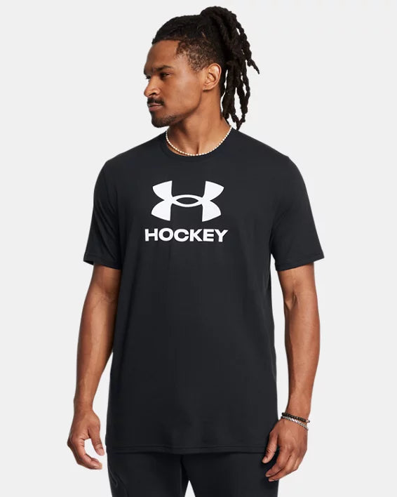 Men's | Under Armour | 1386787-001 | Hockey Short Sleeve | Black / Mod Gray