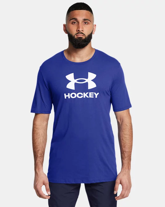 Men's | Under Armour | 1386787-400 | Hockey Short Sleeve | Royal / Mod Gray |