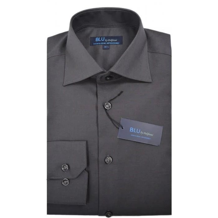 Men's | Blu by Polifroni | BLU-360 | Miami Dress Shirt | Charcoal