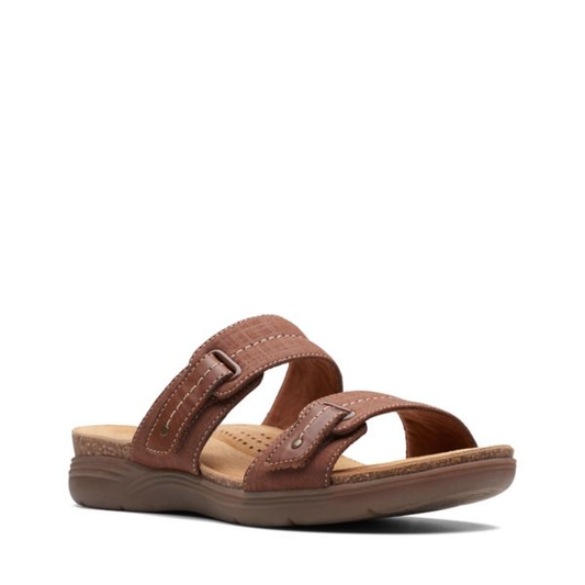 Women's | Clarks | 26172738 | April Dusk Sandal | Dark Tan