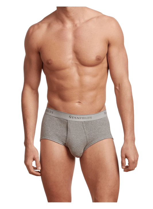 Men's | Stanfield's | 2503 | 100% Cotton | 3 Pack Brief | Grey Heather