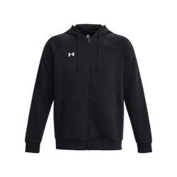 Men's | Under Armour | 1379767-001 | Rival Fleece Full-Zip Hoodie | Black / White