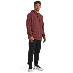 Men's | Under Armour | 1373354-600 | Armour Fleece® Twist Hoodie | Dark Maroon / Black