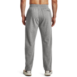 Men's | Under Armour | 1379770-025 | Rival Fleece Pants | Castlerock Light Heather / White