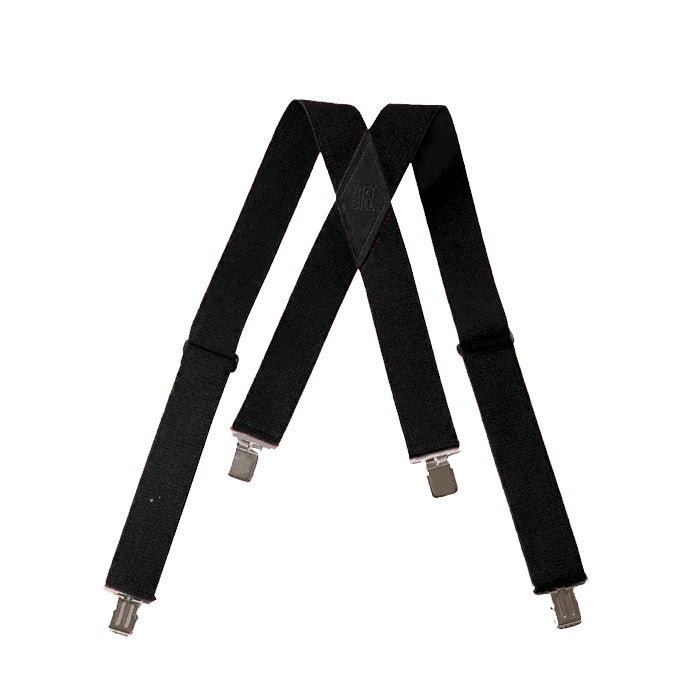 Men's | Big Bill | SUSPG | Heavy Duty Clip-on Suspenders | Black