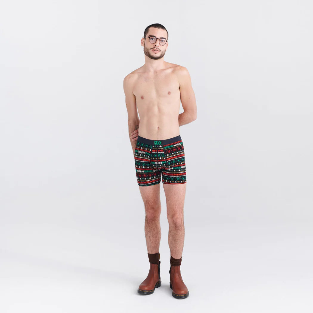 Men's | Saxx | SXBB30F | Ultra Boxer Brief Fly | Holiday Sweater / Black