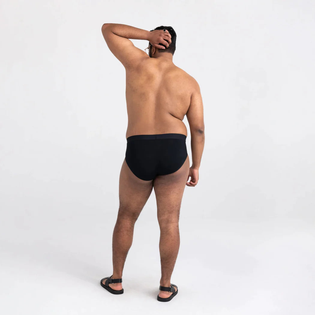 Men's | Saxx | SXBR30F | Ultra Super Soft Brief Fly | Black/Black