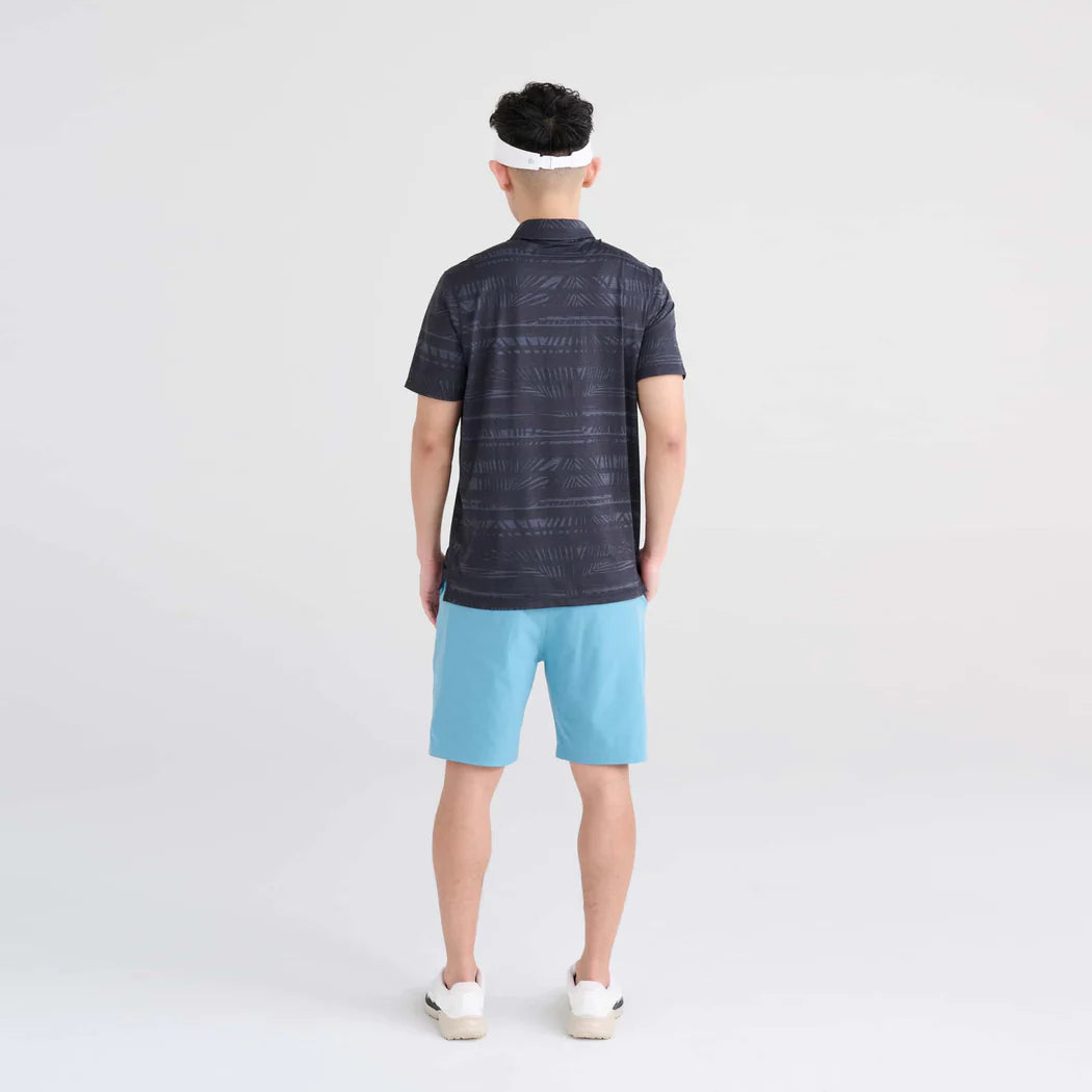 Men's | Saxx | SXPL83 | Droptemp All Day Cooling Short Sleeve Polo | Shade Stripe- Turbulence