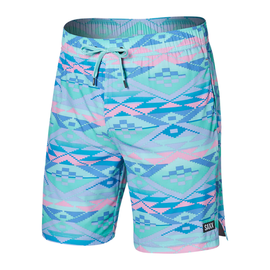 Men's | Saxx | SXSW04L | OH BUOY Swim Shorts 7" | Geo Gradiant- Multi