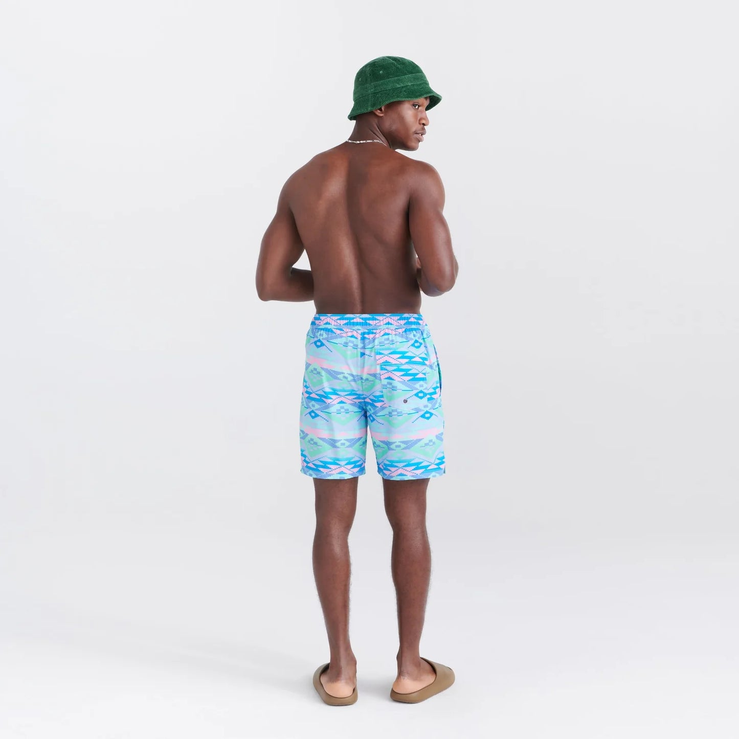 Men's | Saxx | SXSW04L | OH BUOY Swim Shorts 7" | Geo Gradiant- Multi