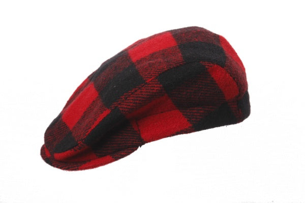 Men's | Crown Cap | 1-227CB/302 | Buffalo Check Ivy Cap | Red/Black