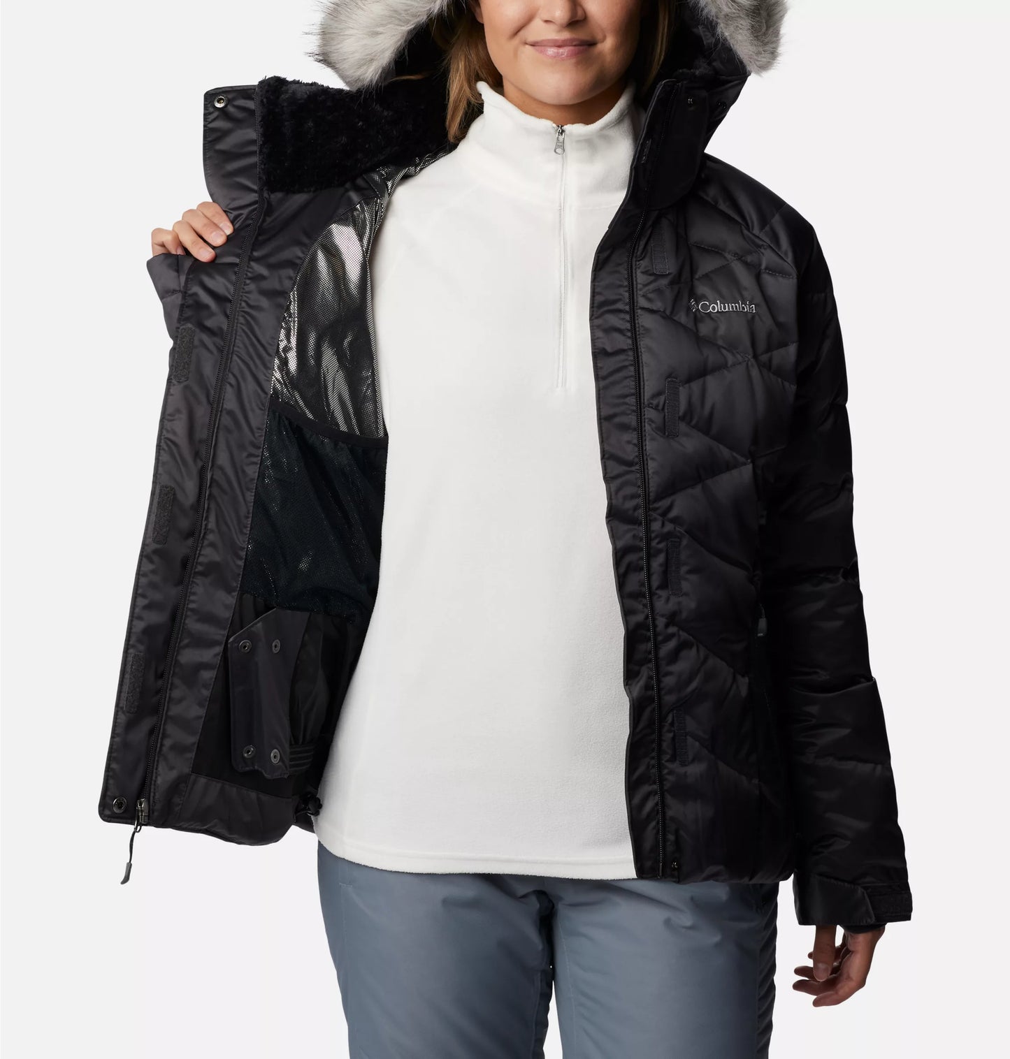 Women's | Columbia | WK0913-015 | Lay D Down™ II Insulated Down Jacket | Shark