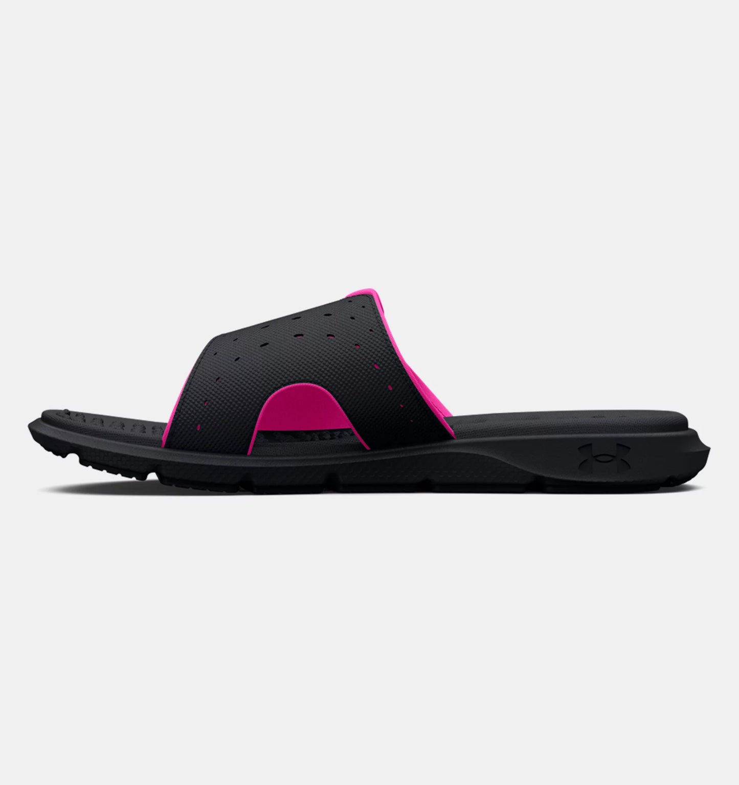 Women's | Under Armour | 3026027 | Ignite Pro Slides | Black / Rebel Pink