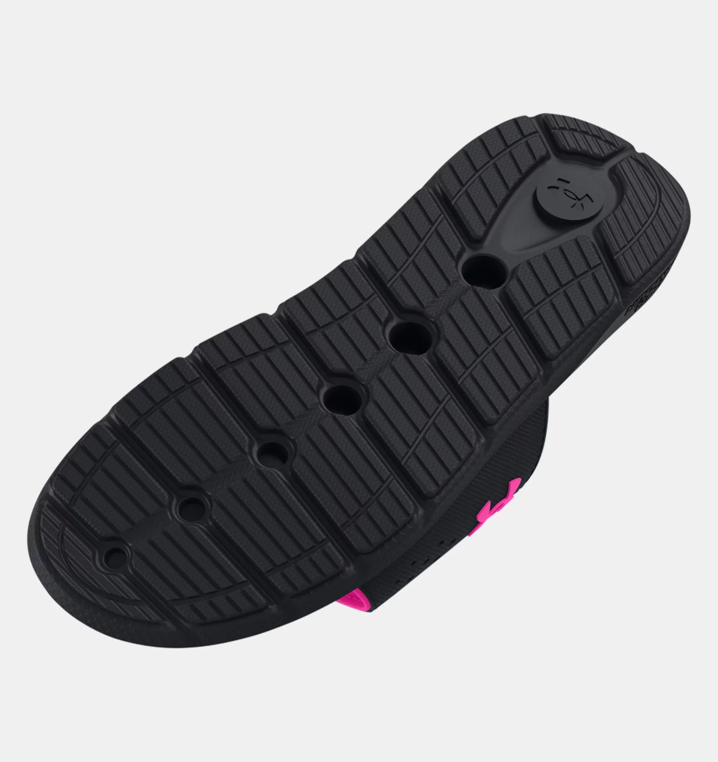 Women's | Under Armour | 3026027 | Ignite Pro Slides | Black / Rebel Pink