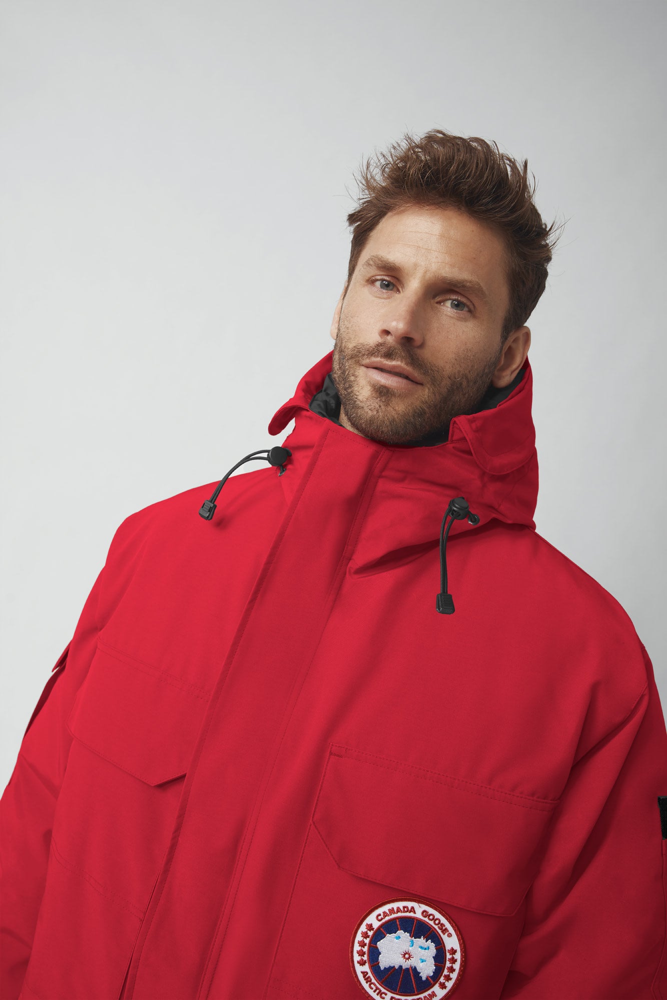 Red mens canada goose jacket clearance