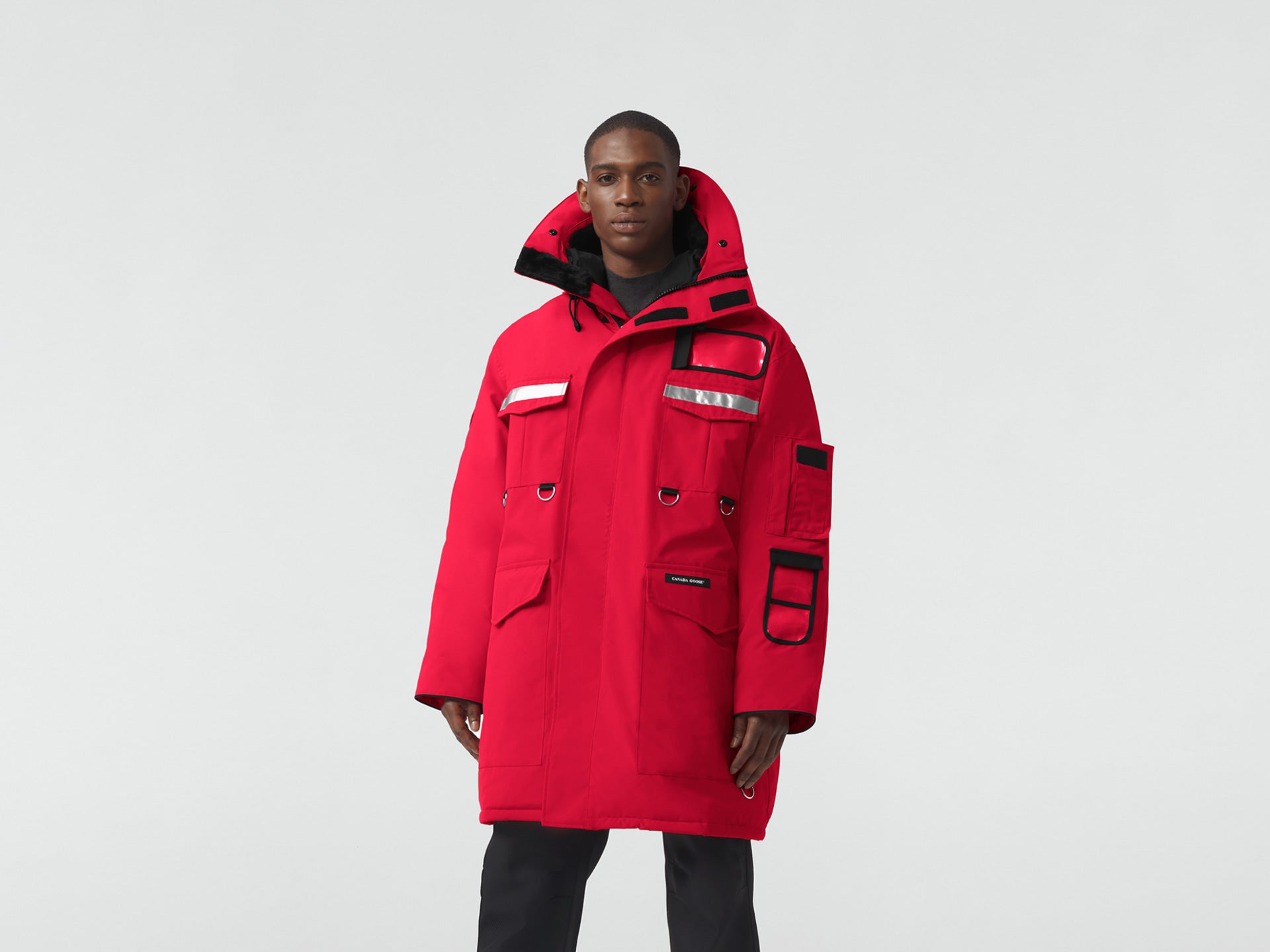 Men s Canada Goose 8501M Resolute Parka Red H.R. Lash