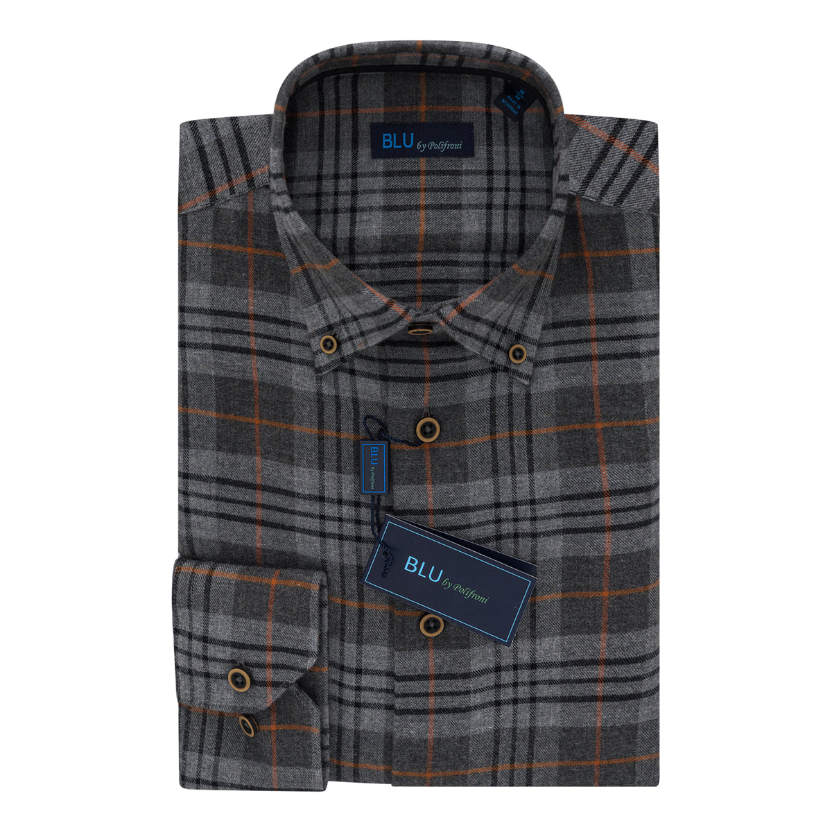 Men's | Blu By Polifroni | B-2349254 | Sport Shirt | Charcoal