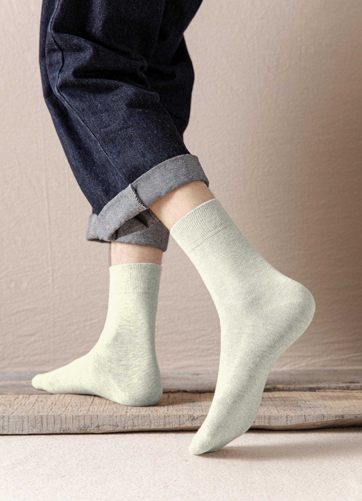 H.R. Lash | DR002 | Dress Sock | Ivory