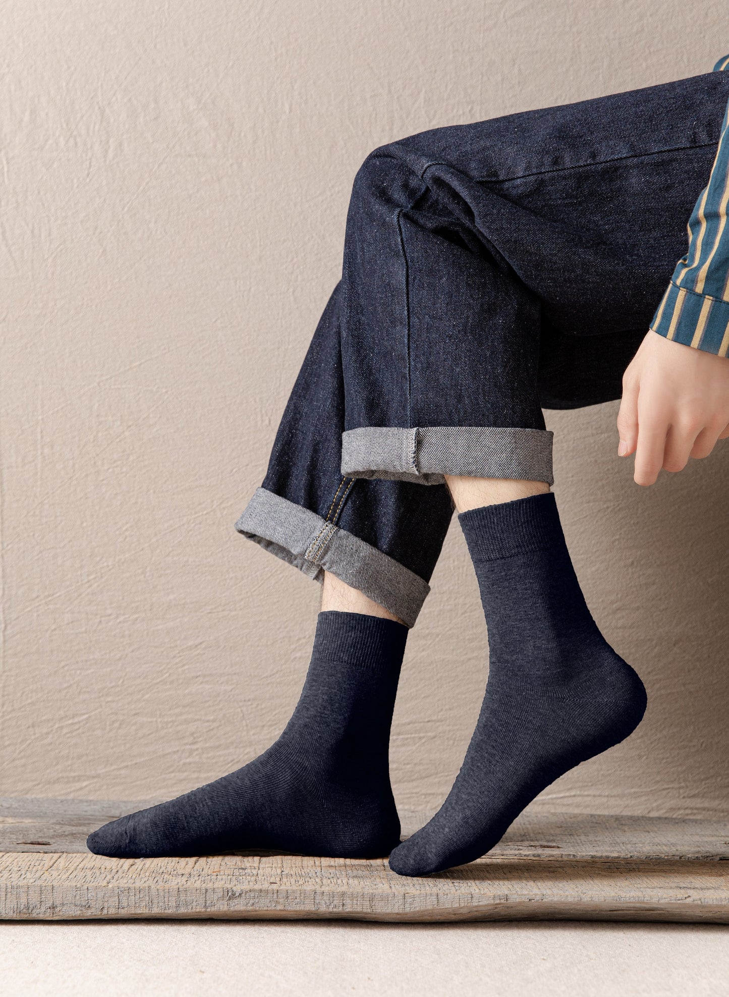 H.R. Lash | DR004 | Dress Sock | Navy