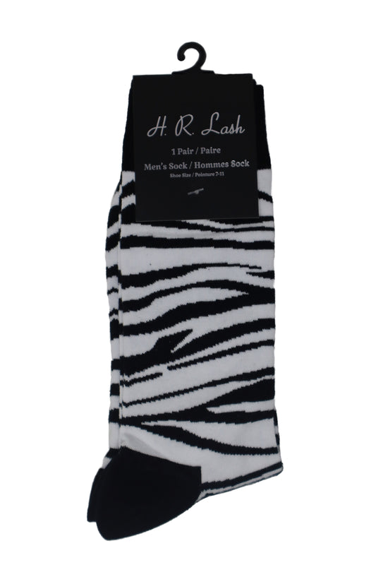 H.R. Lash | FS157 | Fun Socks | Zebra Print