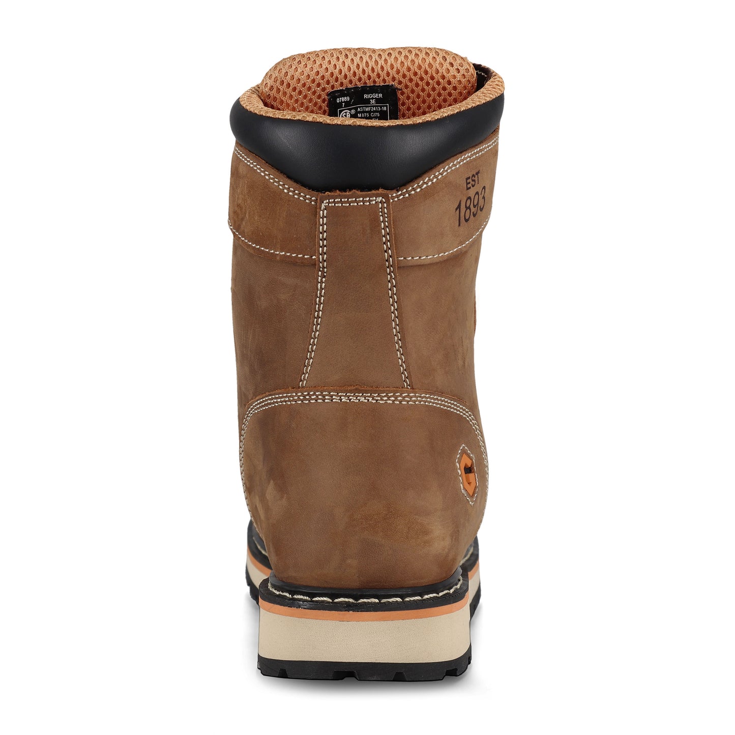 Men's | J. B. Goodhue | 07889 | 8' Rigger Work Boot | Brown