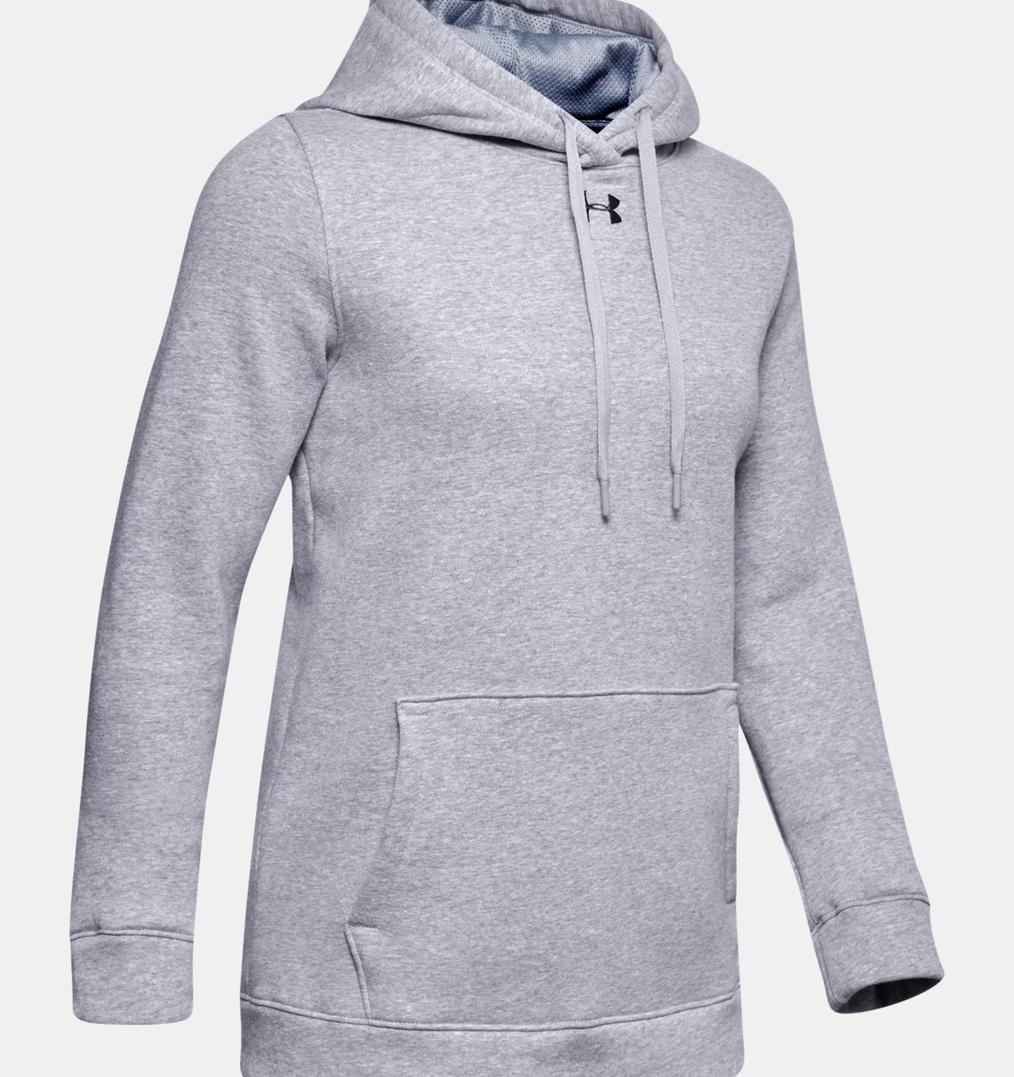 Women's | Under Armour | 1300261 | Hustle Fleece Hoody | True Gray Heather/ Black